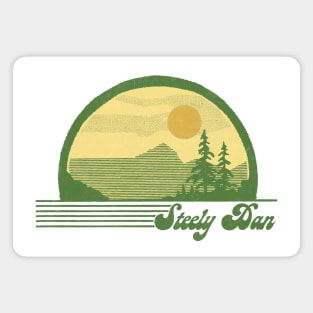 Steely Dan / Retro Style Sunset Design Magnet